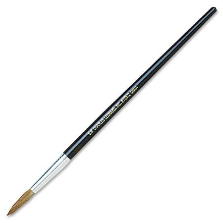 Cli Paint Brush, Fine Camel Hair, Number 12, Aluminum Ferrules PK LEO73512